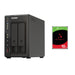 QNAP 253E 2-Bay 8GB NAS With 1X 10TB NAS HDD Bundle