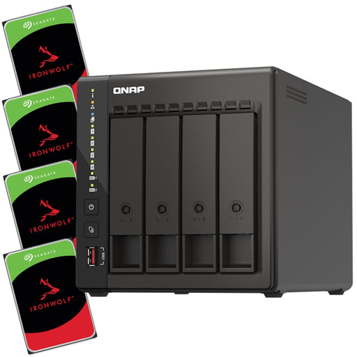 QNAP 453E 4-Bay NAS with 4X 4TB NAS HDD Bundle