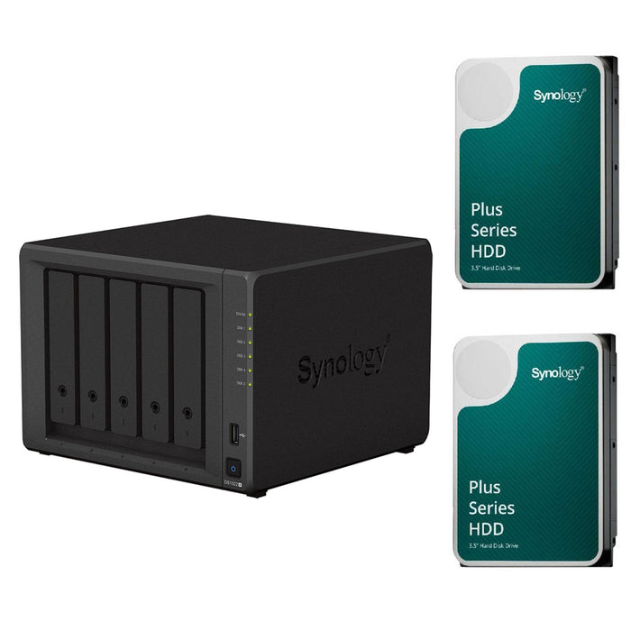 Synology DS1522+ With 2X Synology 3310 8TB NAS HDD Bundle