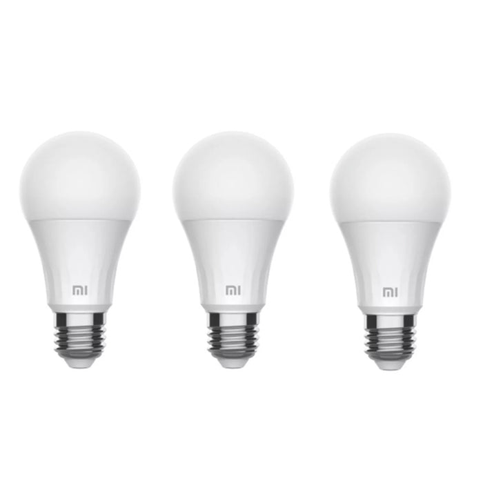 Xiaomi WiFi LED Bulb Warm White -3 pack- E27 - 8W - Maximum luminous Smart Light flux of 810lm - 2700K Remote Control Enabled