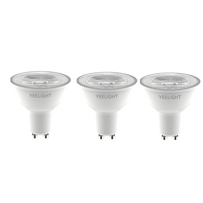 Yeelight W1 WiFi LED White GU10 (3 packs) Smart Light Bulb maximum luminous flux of 350lm 4.8W Dimmable Remote Control Enabled