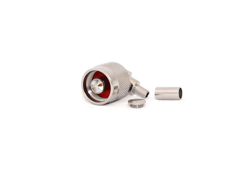 N-Type Male Right Angle CRIMP Connector for LMR195/RG58