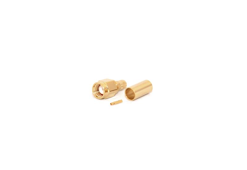RP-SMA Male Crimp Connector for LMR195/RG58