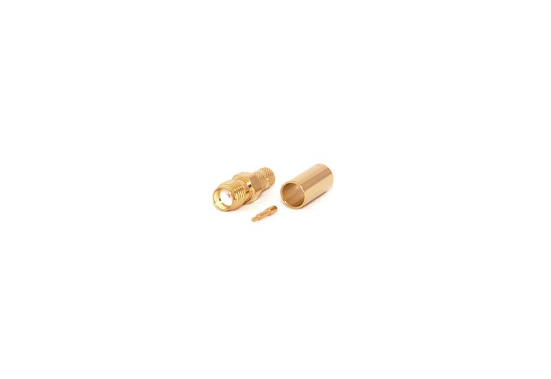 RP-SMA Female 50 Ohm CRIMP Connector for LMR195/RG58