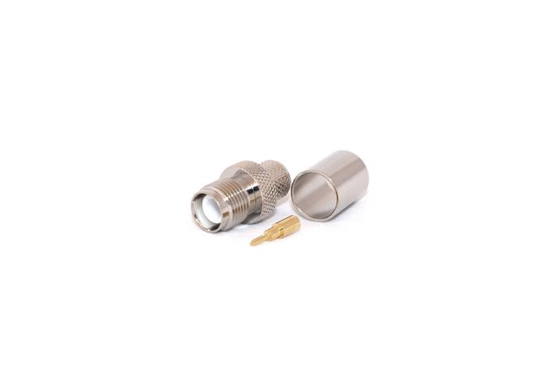 RP-TNC Female 50 Ohm CRIMP Connector for LMR400/RG8U