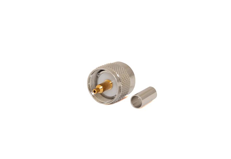 UHF Male CRIMP Connector for LMR195/RG58