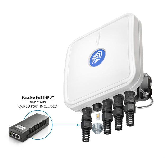 QuCam Enclosure Cellular and WiFi Antenna for RUT240/RUT241 and TSW100