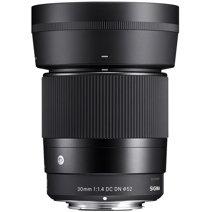 SIGMA 30mm f/1.4 DC DN Contemporary Lens for Canon RF APS-C (Aperture Range:f/1.4 to f/16)  48MM (Full-Frame Equivalent) Weather-Sealed Construction