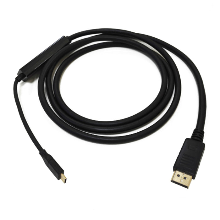 8Ware RC-3USBDP-2 USB Type-C to Display Port (version 1.2) M/M Black - 2m