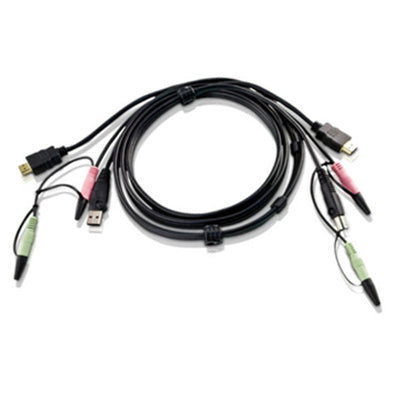 Aten 2L-7D02UH 1.8M USB HDMI KVM Cable with Audio