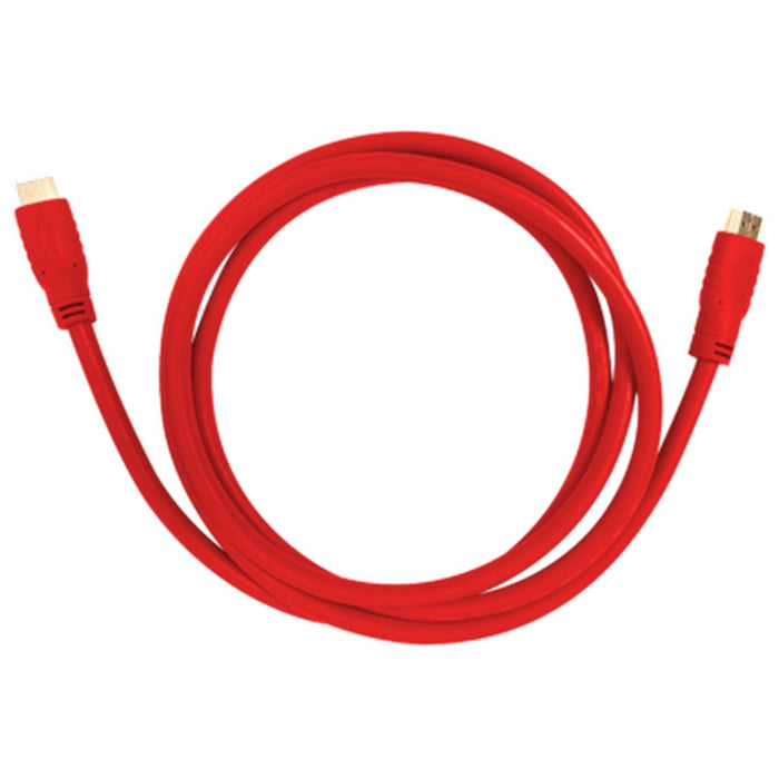 Aurora CA-HDMI-RED-2  HDMI 2.0a Cable 2m Red 18Gbps 4K2K  at 60Hz 4:4:4 HDR High Dynamic Range