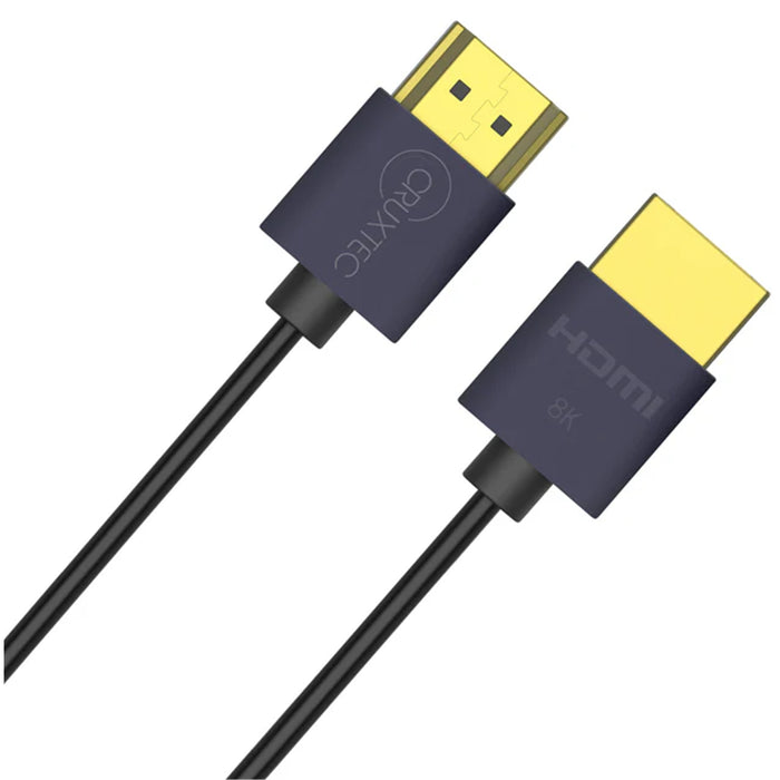 Cruxtec 0.5m Ultra Slim HDMI 2.1 Cable -  48Gbps   Full Ultra HD  (  8K/60Hz & 4K/120Hz )