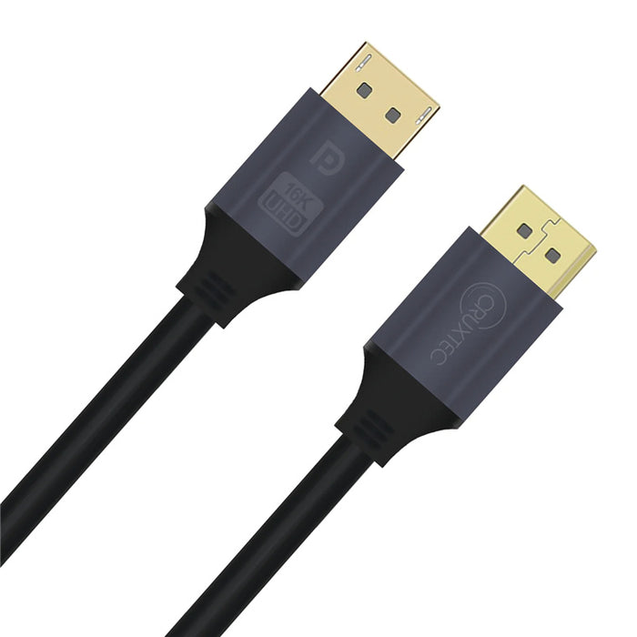 Cruxtec 2m DisplayPort 2.1 40Gbps Male to Male Cable --  (16k/30Hz & 8K/60Hz & 4K/240Hz)