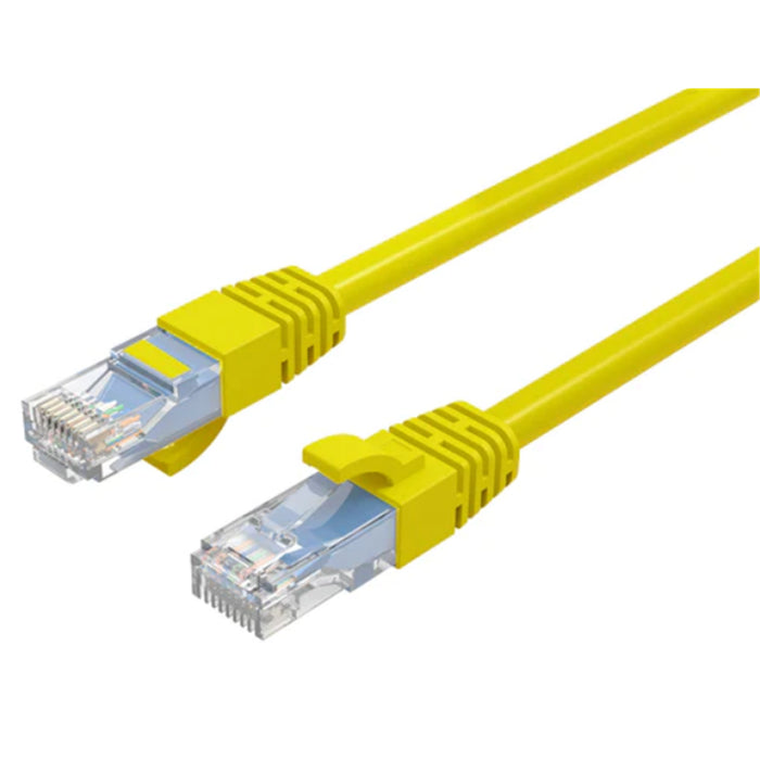 Cruxtec 0.3m Cat6 Ethernet Cable -  Yellow Color