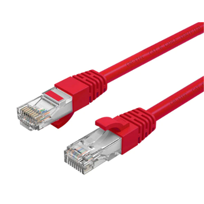 Cruxtec 0.5m Cat6 Ethernet Cable -  Red Color