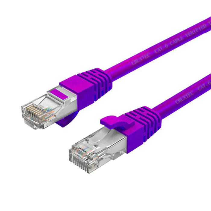 Cruxtec 2m Cat6 Ethernet Cable -  Purple Color