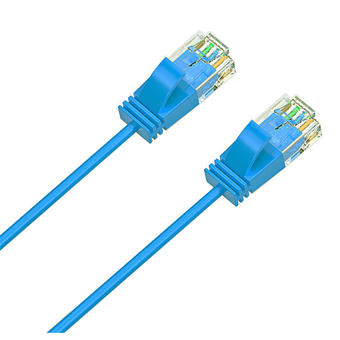 Cruxtec 3m Ultra Slim Cat6A Ethernet Cable - Blue Color