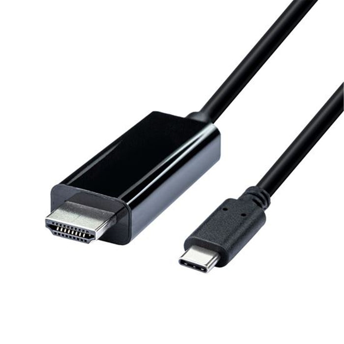 Dynamix C-USBCHDMI4K60-2 2m USB-C to HDMI Cable. Supports 4K60Hz UHD (3840 x 2160) Supports HDR & HDCP 2.2 Plug & play Black Colour.