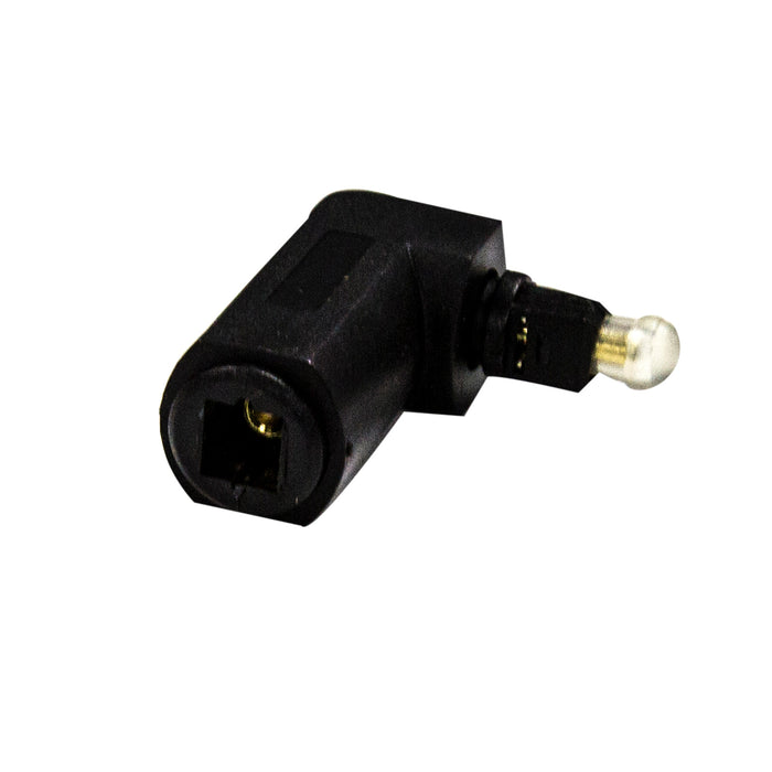 Dynamix TossLink Right Angled Fibre Optic Audio Male Female Adapter