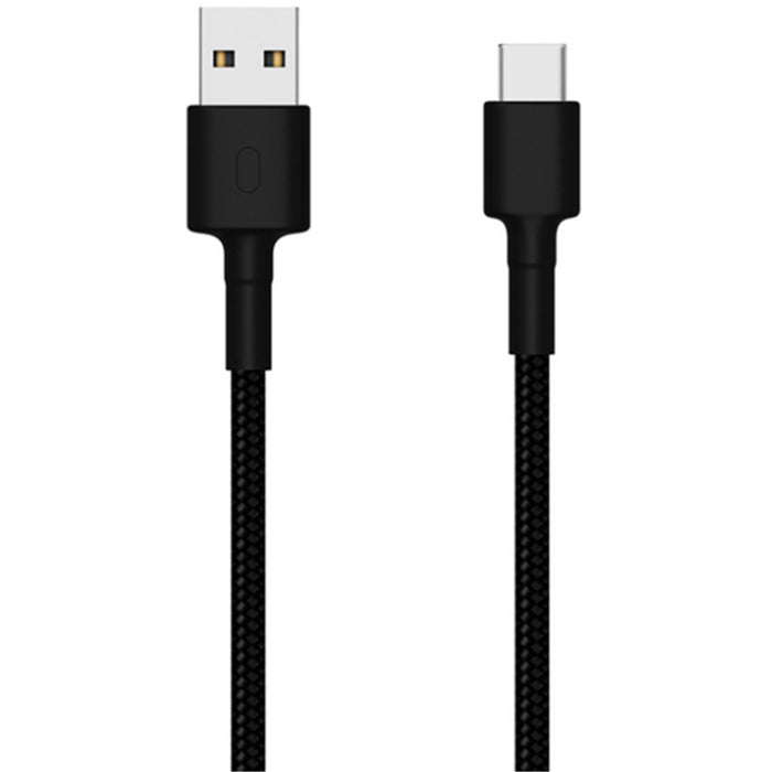 Xiaomi Mi USB-C to USB-A High Quality Braided Cable Black 1M Durable Support Samsung Fast Charging