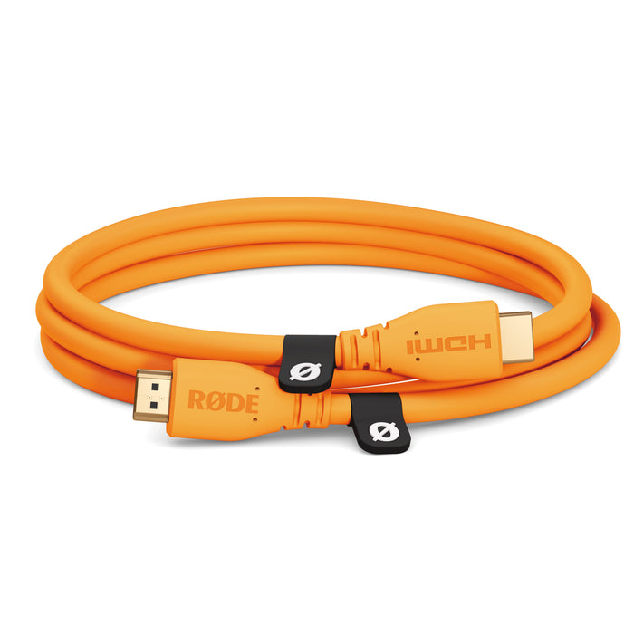 RODE HDMI Cable - 1.5m - Orange - 2.0 Premium High Speed HDMI Cable with Ethernet