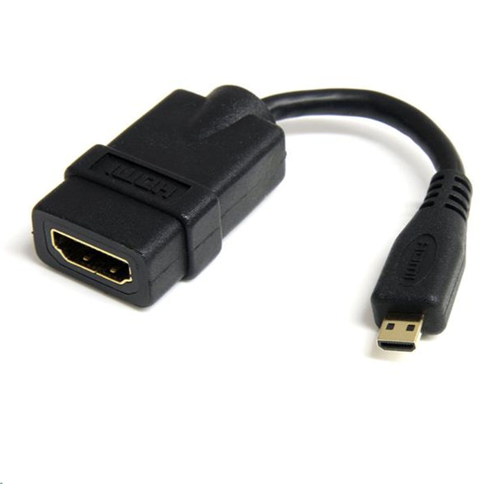 StarTech.com HDADFM5IN Micro HDMI to HDMI Adapter - 4K 30Hz Video - Durable High Speed Micro HDMI Type-D to HDMI 1.4 Converter/Cable Adapter Dongle - Ultra HD HDMI Monitors TVs & Displays - M/F