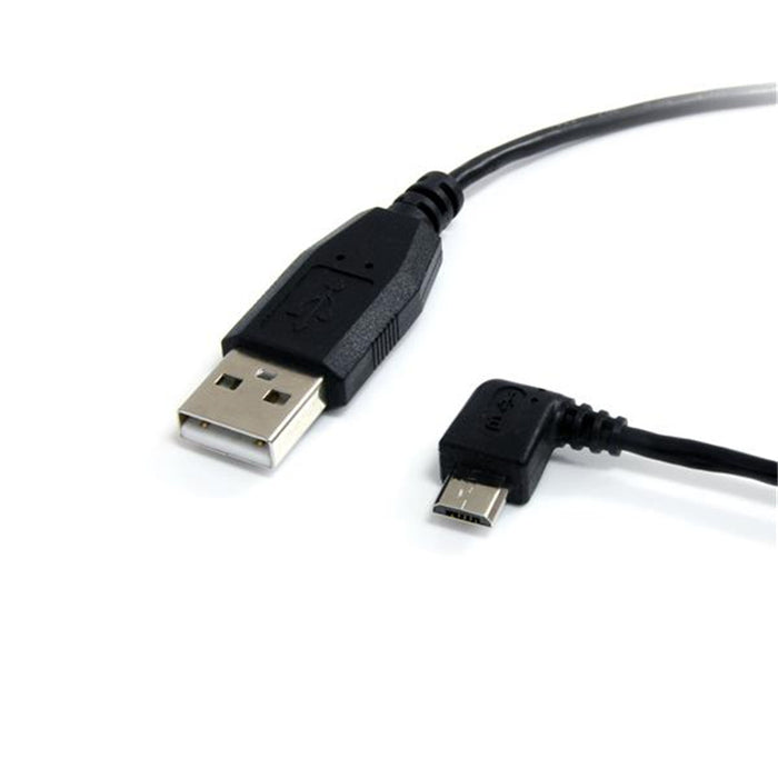 StarTech.com UUSBHAUB3LA 3 ft / 91cm Micro USB Cable - A to Left Angle Micro B - USB TypeA-90DegreeMicro-USB Type B (M) - Black