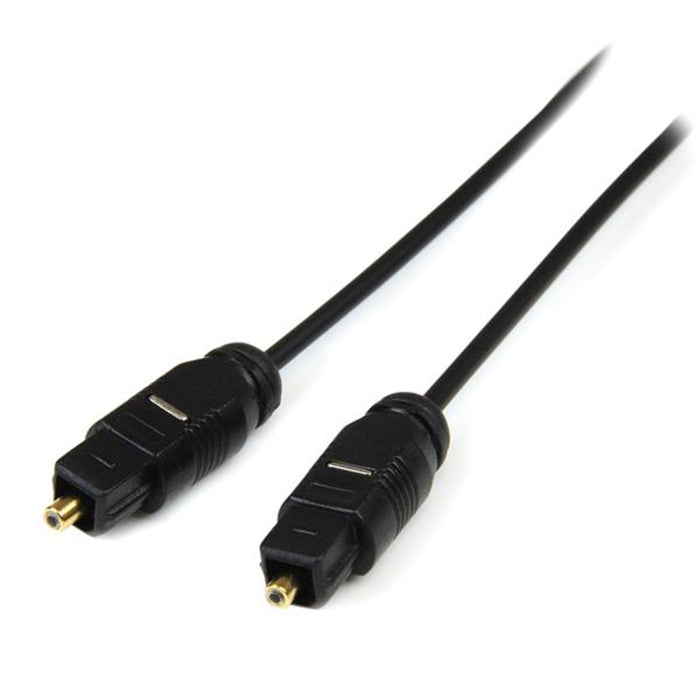 StarTech.com THINTOS15 15 ft Thin Toslink Digital Optical SPDIF Audio Cable