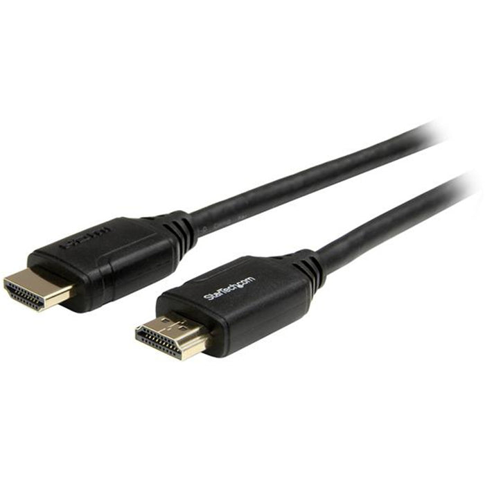 StarTech.com HDMM1MP 1m (3ft) Premium Certified HDMI 2.0 Cable with Ethernet - High Speed Ultra HD 4K 60Hz HDMI Cable HDR10 - HDMI Cord (Male/Male Connectors) - For UHD Monitors TVs Displays