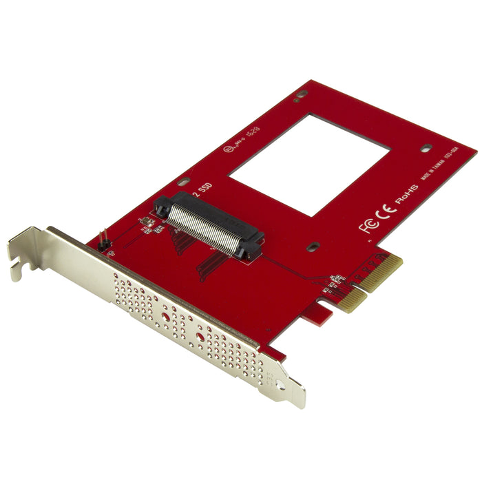 StarTech.com PEX4SFF8639 U.2 to PCIe Adapter for 2.5in U.2 NVMe SSD - SFF-8639 - x4 PCI Express 3.0