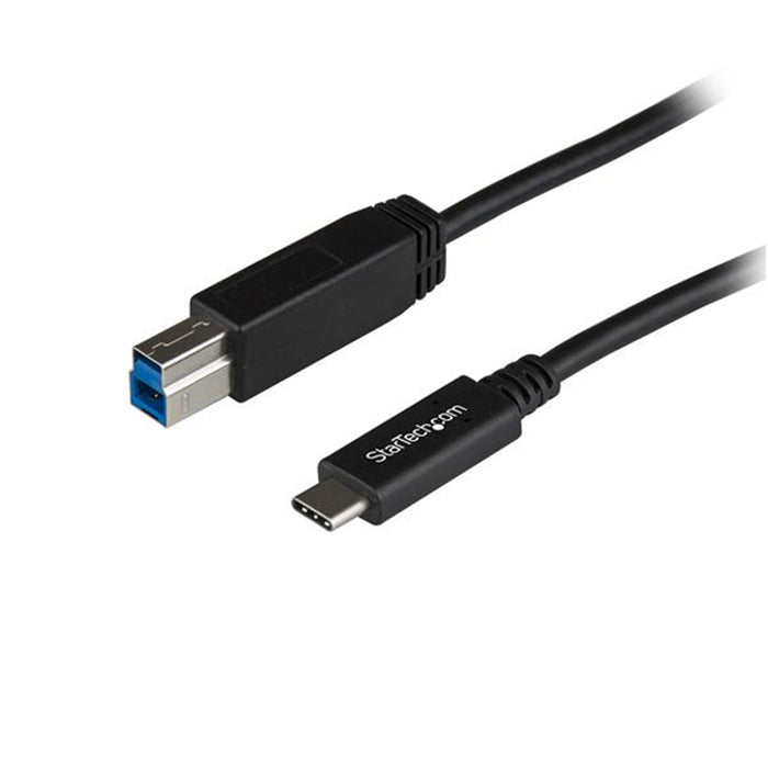 StarTech.com USB31CB1M USB-C to USB-B Printer Cable - M/M - 1 m (3 ft.) - USB 3.1 (10Gbps) Connect USB 3.1 or 3.0 USB-B devices to your USB-C tablet or laptop or computer