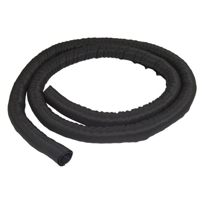 StarTech.com WKSTNCM2 4.6m (15') Cable Management Sleeve - Flexible Coiled Cable Wrap - 1.0-1.5" dia. Expandable Sleeve - Polyester Cord Manager/Protector/Concealer - Black Trimmable Cable Organizer