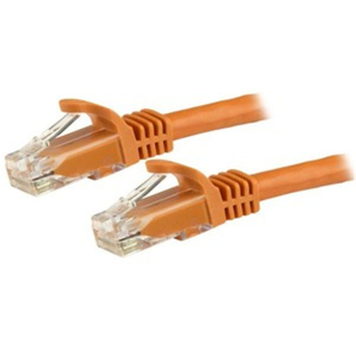 StarTech.com N6PATC150CMOR 1.5m CAT6 Ethernet Cable - Orange CAT 6 Gigabit Ethernet Wire -650MHz 100W PoE RJ45 UTP Network/Patch Cord Snagless w/Strain Relief Fluke Tested/Wiring is UL Certified/TIA