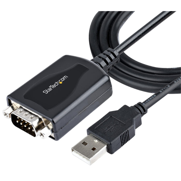STARTECH.COM 3FT USB TO SERIAL CABLE, USB TO RS232 SERIAL ADAPTER, PROLIFIC 2 YR