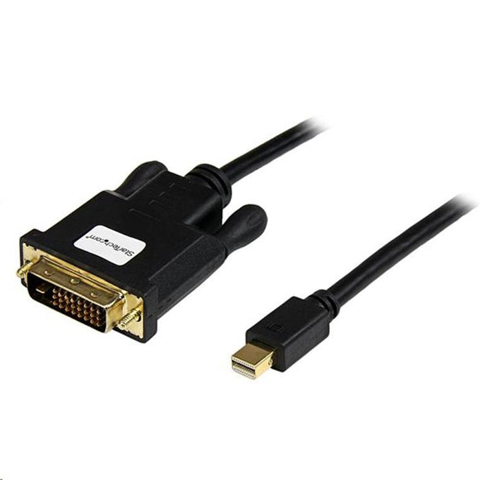 StarTech.com MDP2DVIMM3B 0.9m (3ft) Mini DisplayPort to DVI Cable - Mini DP to DVI Adapter Cable - 1080p Video - Passive mDP 1.2 to DVI-D Single Link - mDP or Thunderbolt 1/2 Mac/PC to DVI Monitor