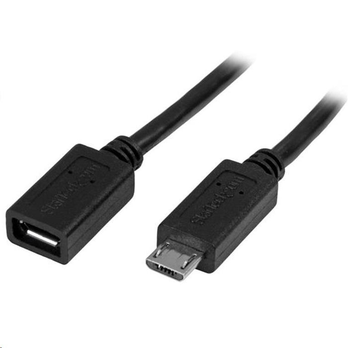 StarTech.com USBUBEXT50CM Micro-USB Extension Cable M/F - 0.5m