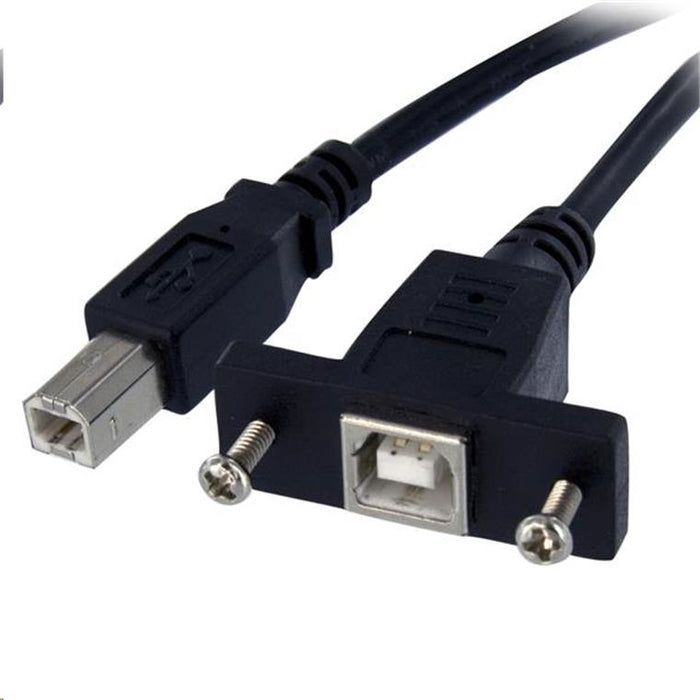 StarTech.com USBPNLBFBM3 Panel Mount USB Cable B to B - F/M - 3ft