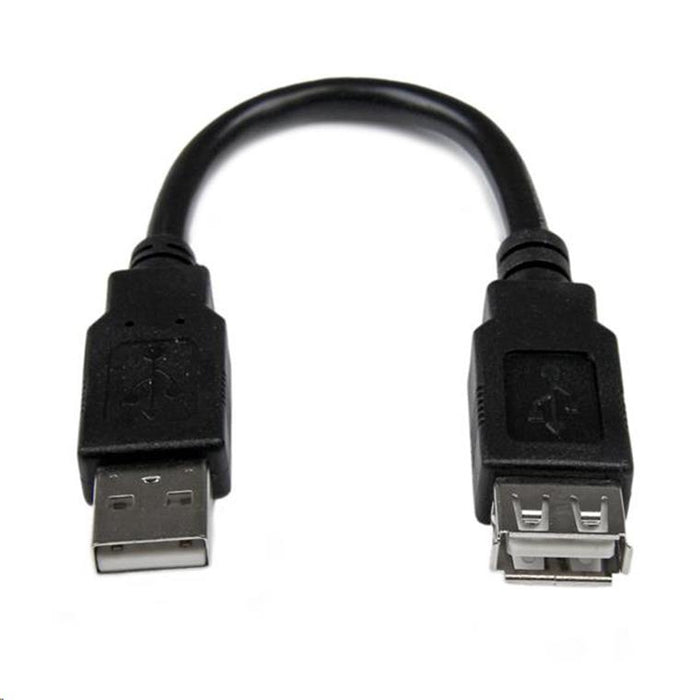 StarTech USBEXTAA6IN USB 2.0 Ext Adapter Cable A to A M/F - 6" USB2.0 - 480 Mbit/s  length 6 in 152.4mm