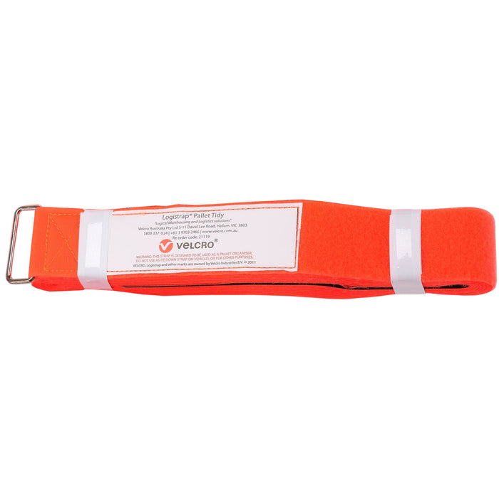 Velcro VEL21119B LOGISTRAP 50mm x 5m Self- Engaging Re-usable Strap. Designed to Secure Goods in a Warehouse Environm Secure Pallets Easily & Efficiently. Reduce Waste & Save Time & Money. Hi-vis Orange Colour