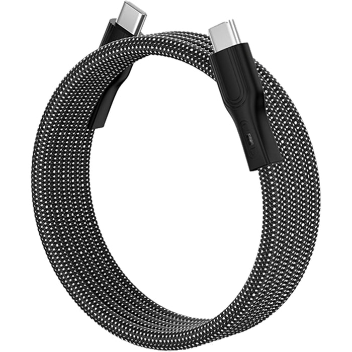 Valore CA-001 60W 1M Magnetic Self Organzing  1m USB-C to USB- C Cable - ( Black )