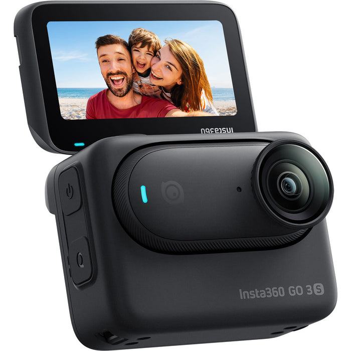 Insta360 GO 3S Action Camera - Midnight Black 64GB Edition - Recording Up to UHD 4K Video and Photos - FlowState 6-Axis Gyro Stabilization