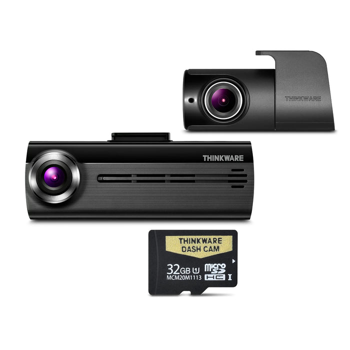 THINKWARE F200 - 1080P Full HD Dual-channel Dash Camera - full HD 1080P for the front camera and HD 720P for the rear camera