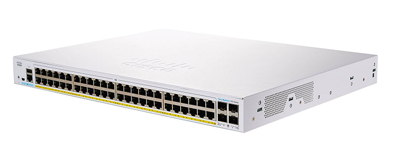 Cisco CBS350 Series, 48-Port Smart Gigabit PoE Switch with 4x 10Gbps SFP+