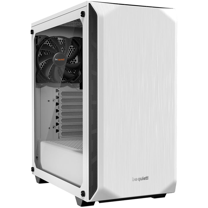 be quiet Pure Base 500 TG White Mid Tower Case Tempered Glass CPU Cooler Supports Upto 190mm GPU Supports Upto 369mm 7X PCI Slots 360mm Radiator Supported Front: 2X USB HD Audio No PSU