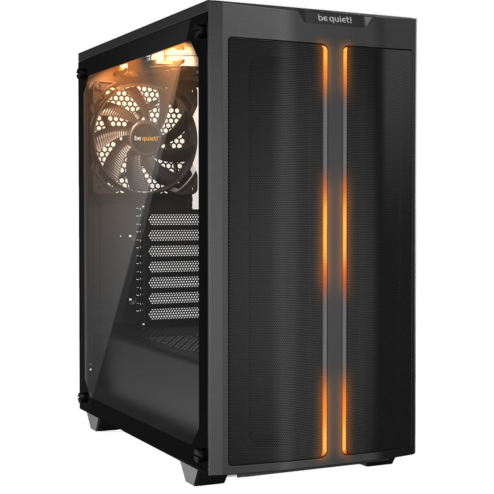 be quiet Pure Base 500DX RGB Black Mid Tower Case Tempered Glass CPU Cooler Supports Upto 190mm GPU Supports Upto 369mm 7X PCI Slots 360mm Radiator Supported Front: 2X USB HD Audio No PSU