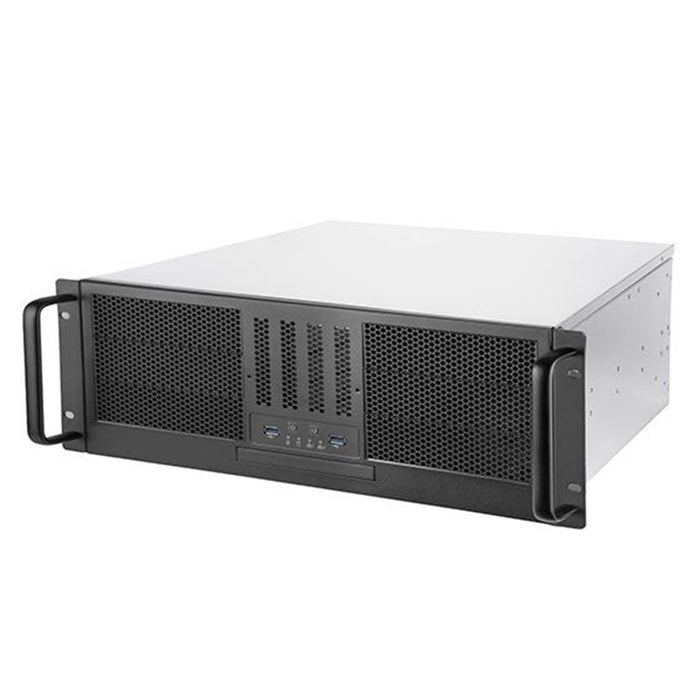 Silverstone SST-RM41-506 4U Case Supports Upto SSI-CEB MBD - 7x PCI Slot - 6x 5.25" External - 4x 3.5" Internal - 2x 2.5" Internal - CPU Cooler Support Upto 148mm - Front I/O: 2x USB - ATX / Mini Redundant PSU - 446mm Deep . Rail Mount Kit: SST-RMS07-20