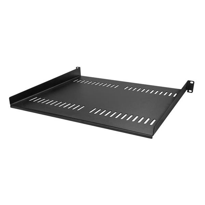 StarTech.com CABSHELF116V 1U Vented Server Rack Cabinet Shelf - 16in Deep Fixed Cantilever Tray - Rackmount Shelf for 19" AV/Data/Network Equipment Enclosure with Cage Nuts & Screws - 44lbs capacity