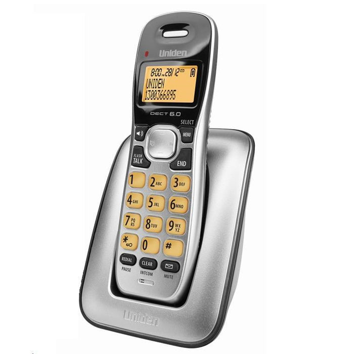 Uniden DECT1715 Cordless Phone 3 Line LCD Display - 70 Phonebook Memories with 30 Caller ID Memories - Wireless Network Friendly - Digital Duplex Speaker On Handset