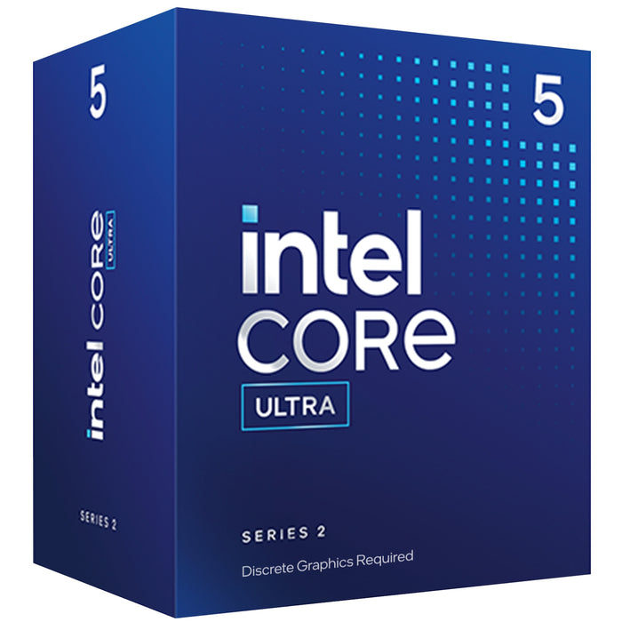 Intel Core Ultra 5 225F CPU 10 Cores up to 4.2Ghz - 20MB Cache - LGA 1851 Socket - Intel 800 Series Motherboard Required - No integrated Graphics
