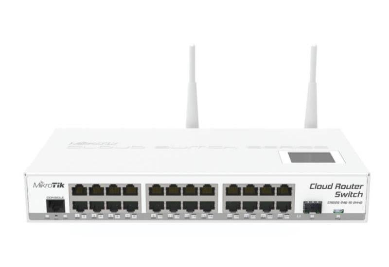 MikroTik Cloud Router Gigabit 24 port Switch with 2.4GHz Wi-Fi